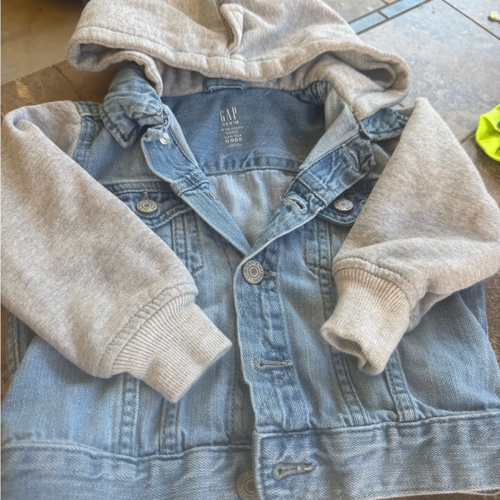 GAP Blue and Gray Jean Jacket
